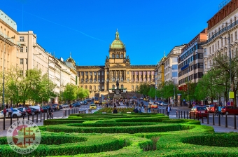 Wenceslas Square and National Museum, Prague